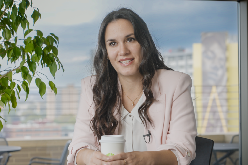 Manager of NLP Research Victoria Yaneva, PhD smiling and looking at camera